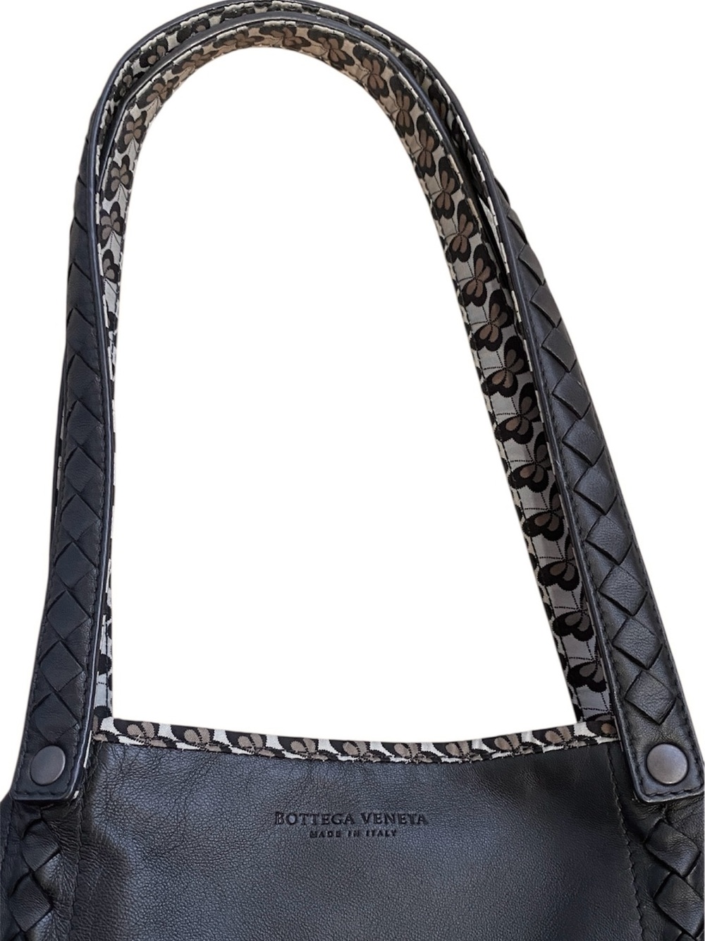 Bottega Veneta Black Leather Butterfly Medium Reversible Tote Bag - Picture 4 of 12